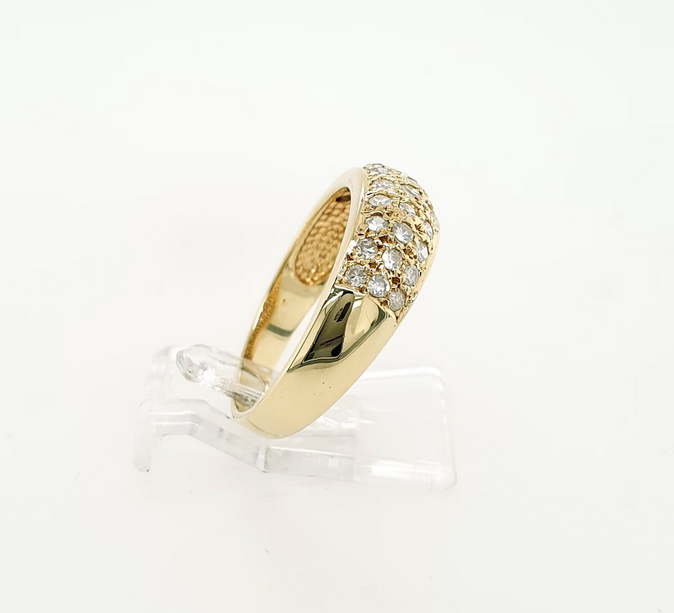 Schlichter Diamant 0,6ct Ring 585 Gelbgold 14 kt Gr. 54