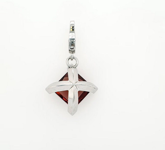 Jette Joop Schmuckanhänger 925 Sterling Silber purpur Zirkonia