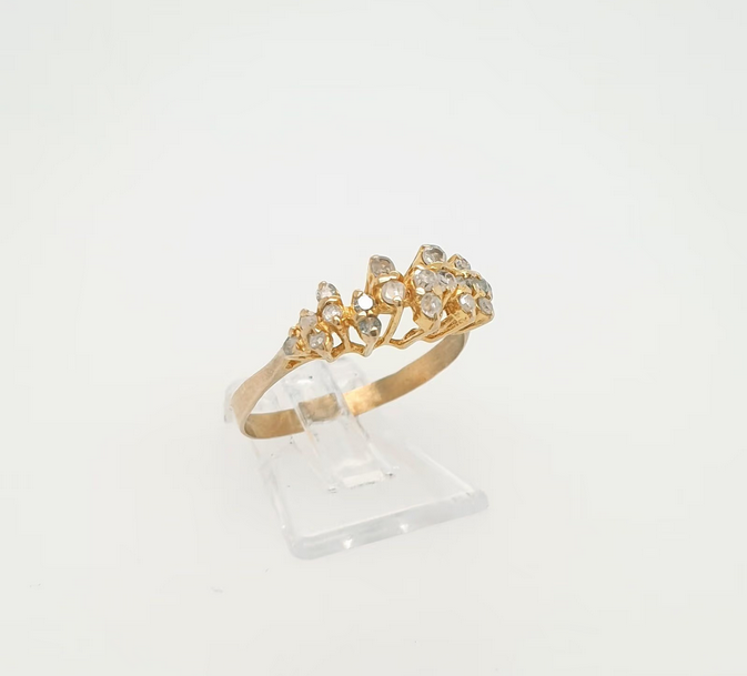 Schmuck Diamant Ring Gelbgold 750/18kt Gr. 60
