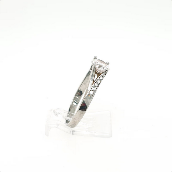 Ring Weißgold 585/14kt Zirkonia Gr. 59