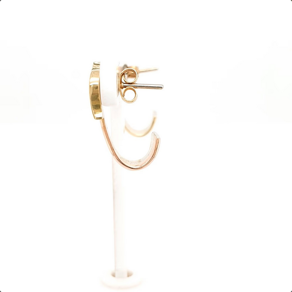 Ohrstecker Tricolor - Massiv aus 585er Gelbgold/Rotgold/Weißgold