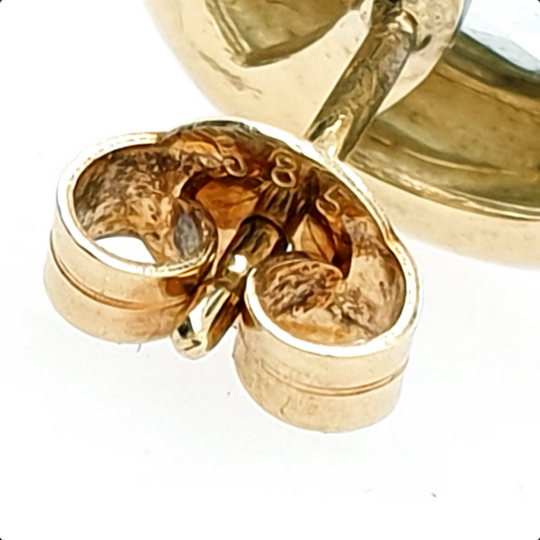 Aquamarin Ohrstecker 585 Gelbgold 14kt Ohrring