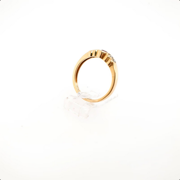 Damenring mit Brillanten & Rubin 750er Gold 18kt. Gr.55