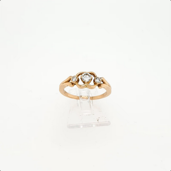 Ring Rosègold 750/18kt Brillanten Gr. 53