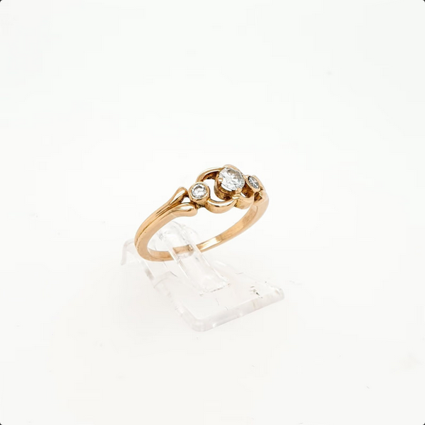Ring Rosègold 750/18kt Brillanten Gr. 53
