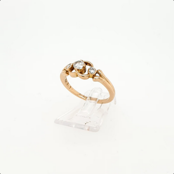 Ring Rosègold 750/18kt Brillanten Gr. 53
