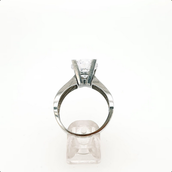 Ring Weißgold 585/14kt Solitär Zirkonia Gr. 57