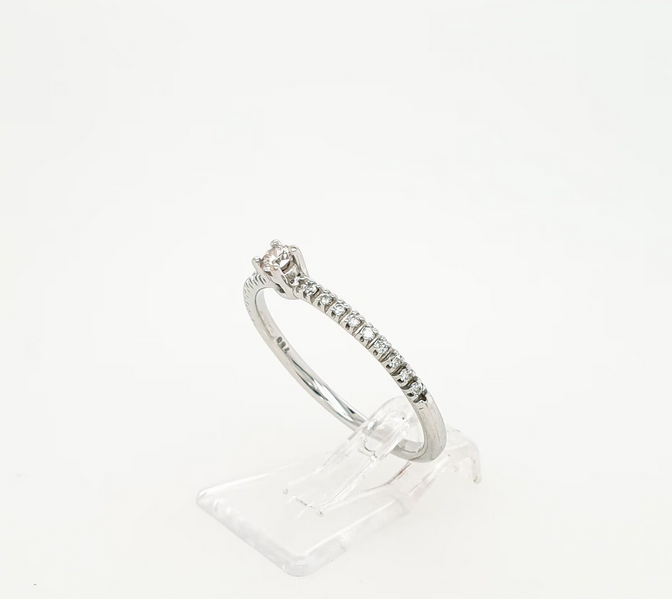 Ring Weißgold 750/18kt Brillanten Gr.61 Vorsteckring