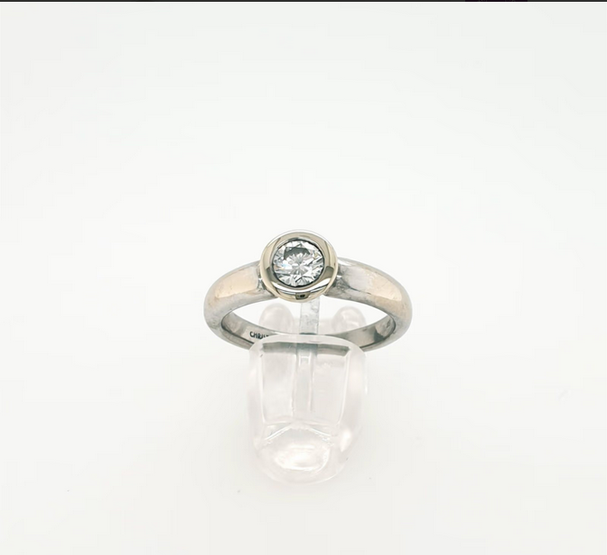 Christ Solitär Ring Weißgold 585/14kt Brillant ca. 0,50 ct/si Gr. 52