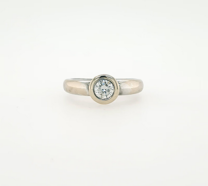 Christ Solitär Ring Weißgold 585/14kt Brillant ca. 0,50 ct/si Gr. 52