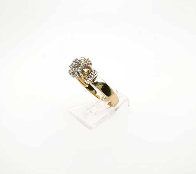 Damenring Gelbgold 585/14kt Zirkonia Gr. 56