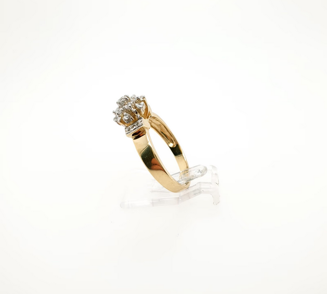 Damenring Gelbgold 585/14kt Zirkonia Gr. 56