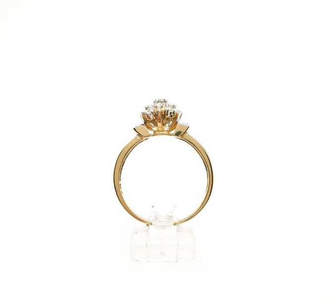 Damenring Gelbgold 585/14kt Zirkonia Gr. 56