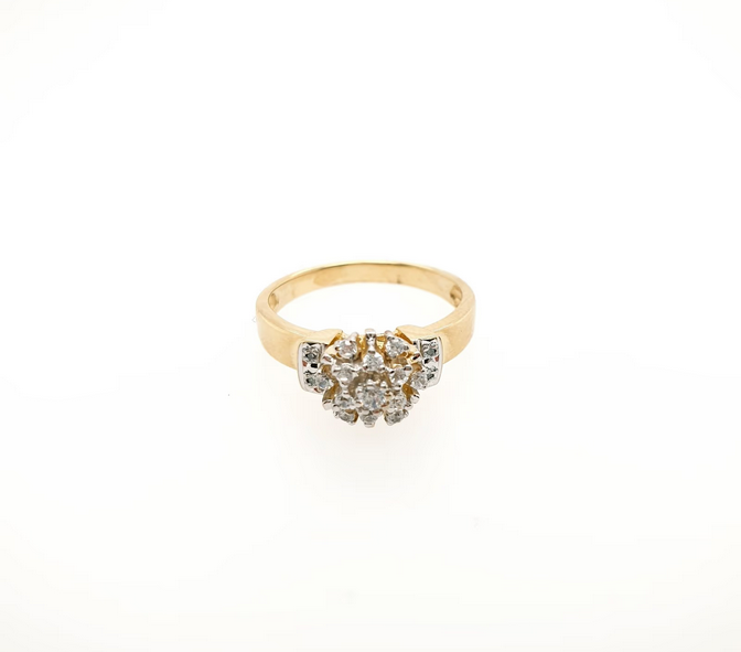Damenring Gelbgold 585/14kt Zirkonia Gr. 56