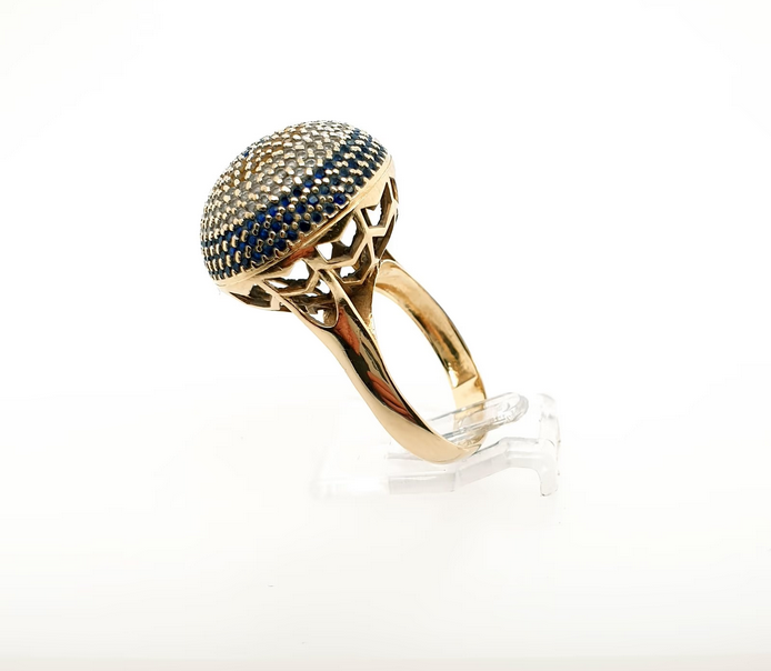 Ring Goldring 585/14kt Auge Gelbgold Gr.58