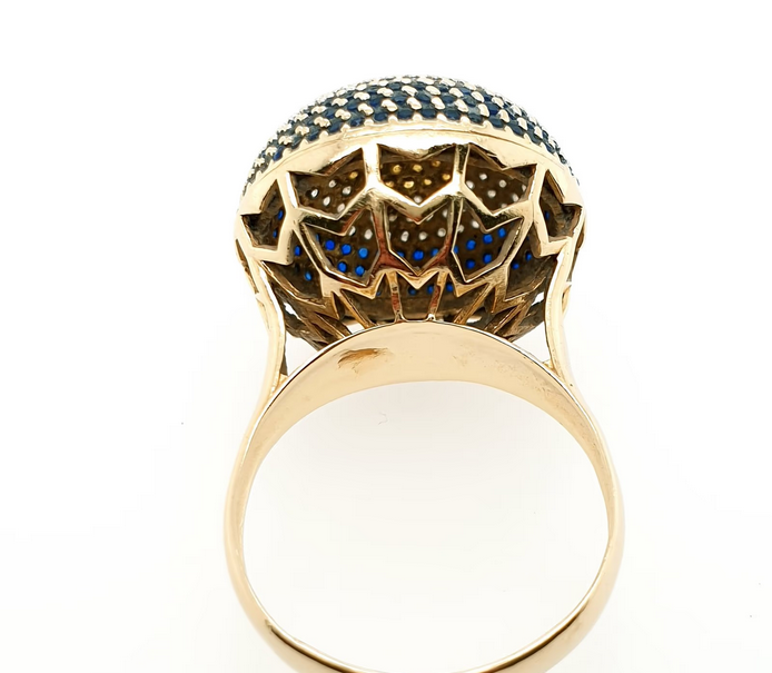 Ring Goldring 585/14kt Auge Gelbgold Gr.58