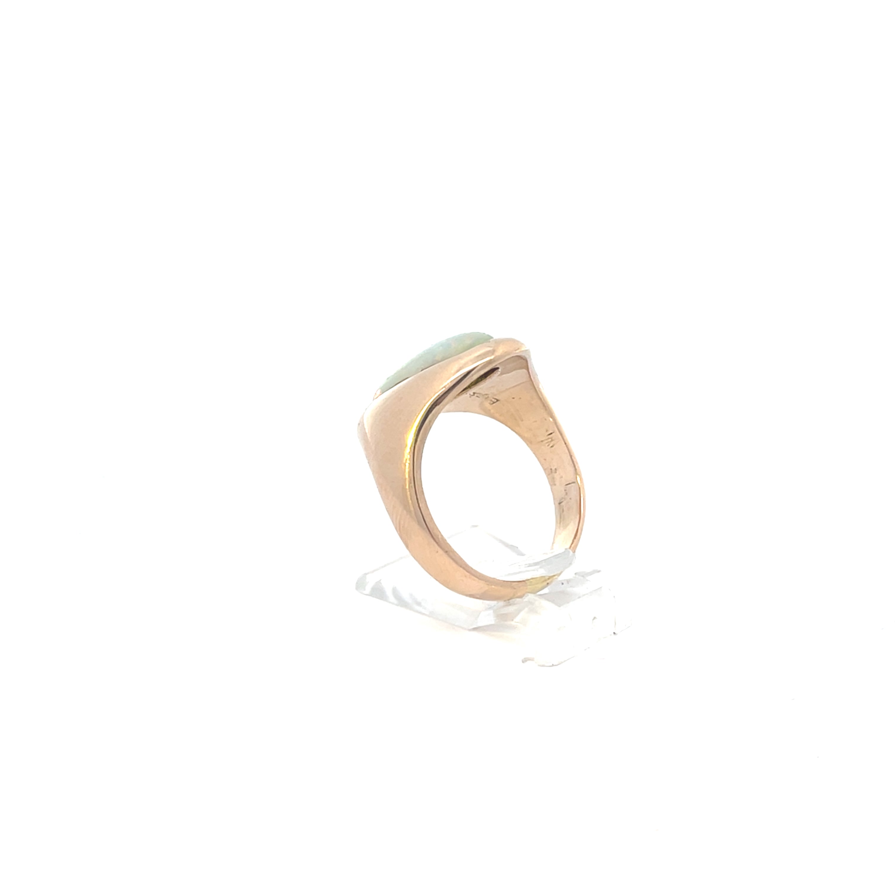 Damen Ring Gelbgold 585/14kt Gr. *58* Opal