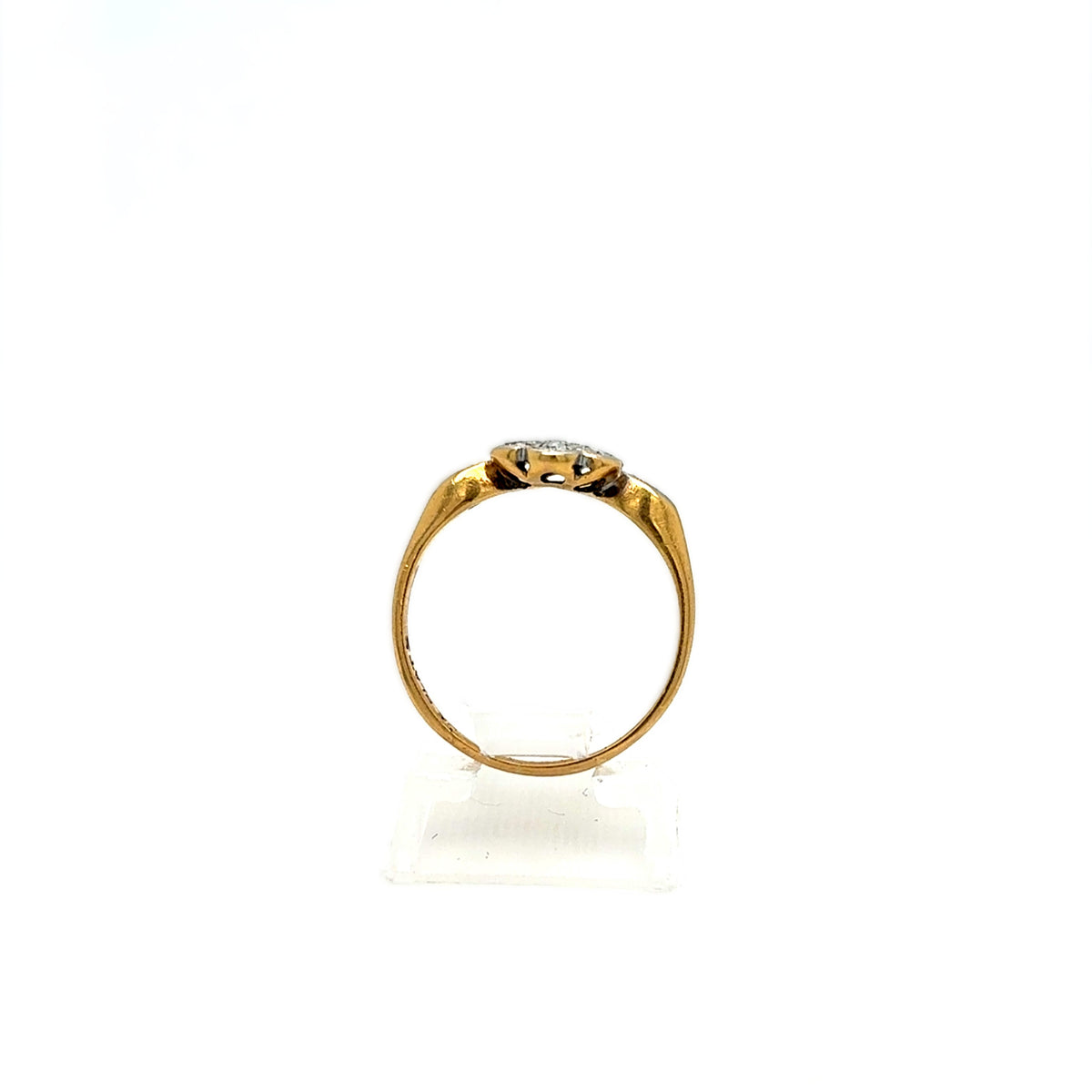 Ring Gelb Weiß Gold 750 18kt *50* Brillanten