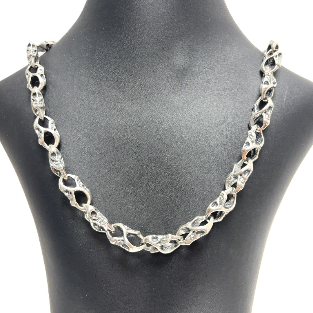 Kette 925 Silber "Totenkopf"