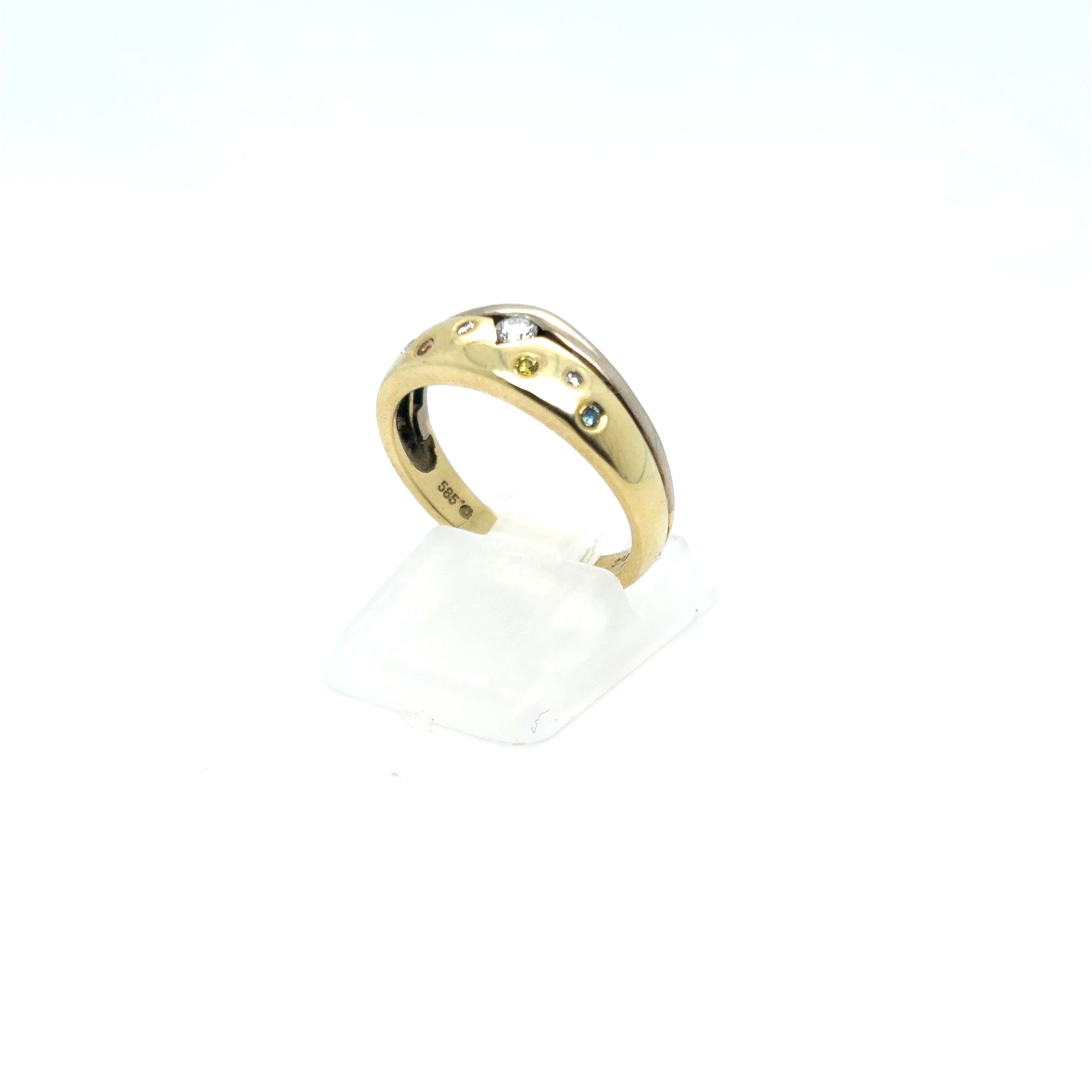 Ring Gelb Gold 585 14kt *52* Brillanten