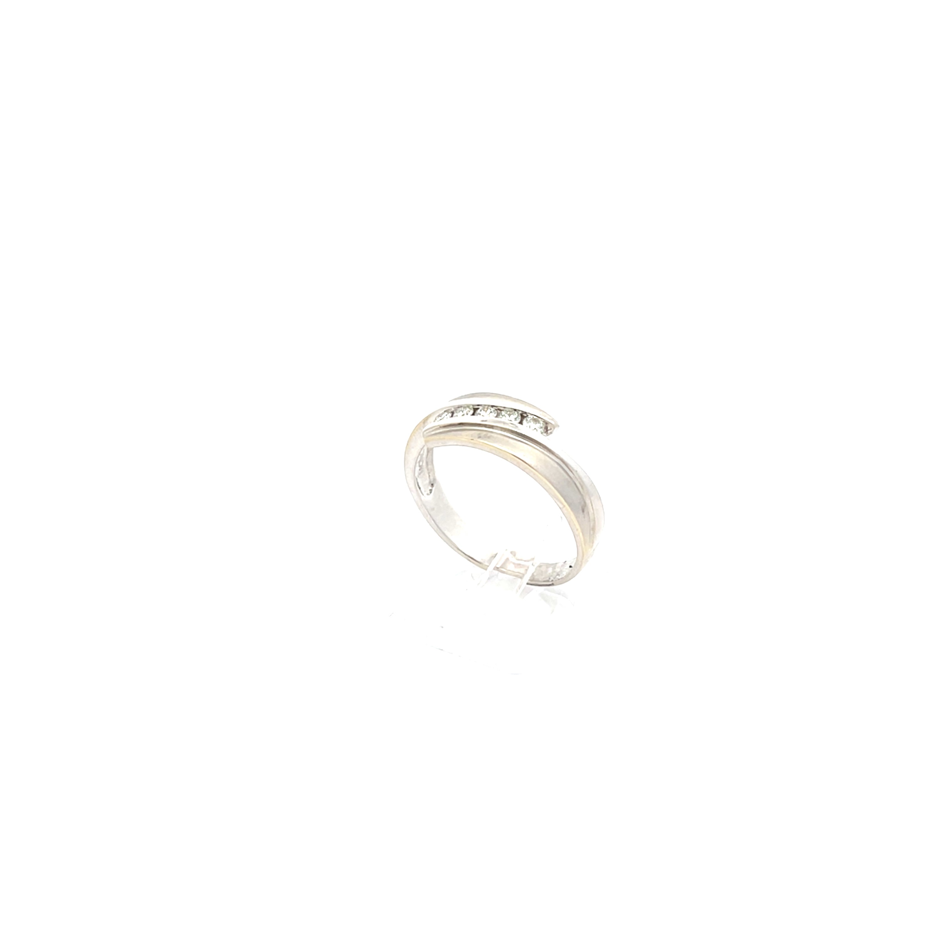 Brillanten Damenring Weißgold 585/14 Kt Gr.56