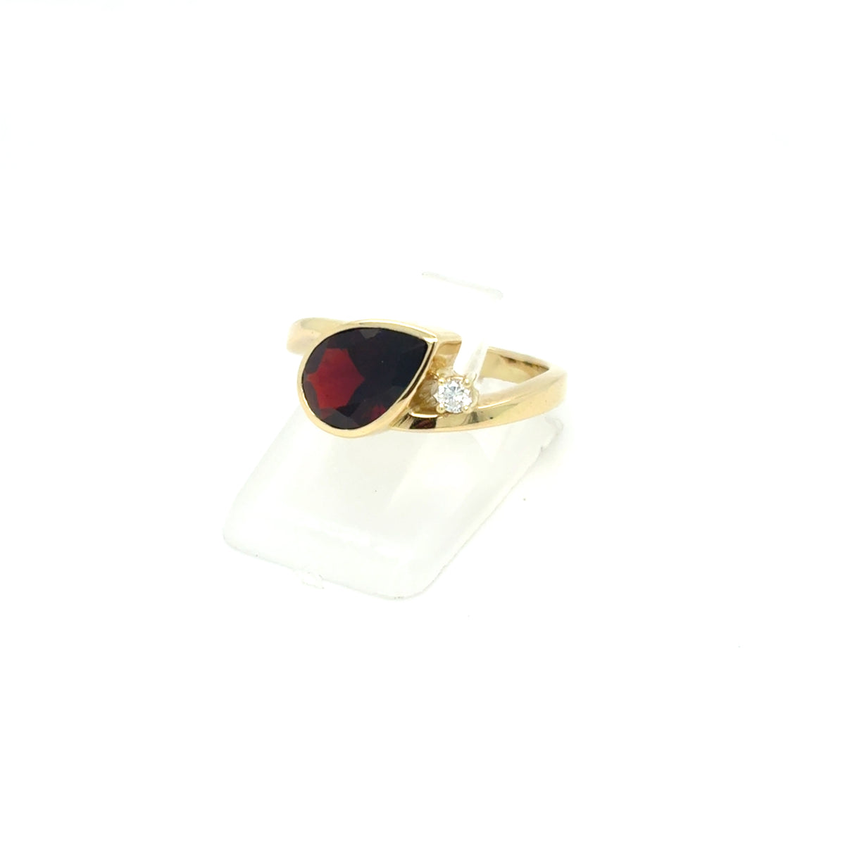 Ring Gold 585 14 kt Brillant Rubin Damen