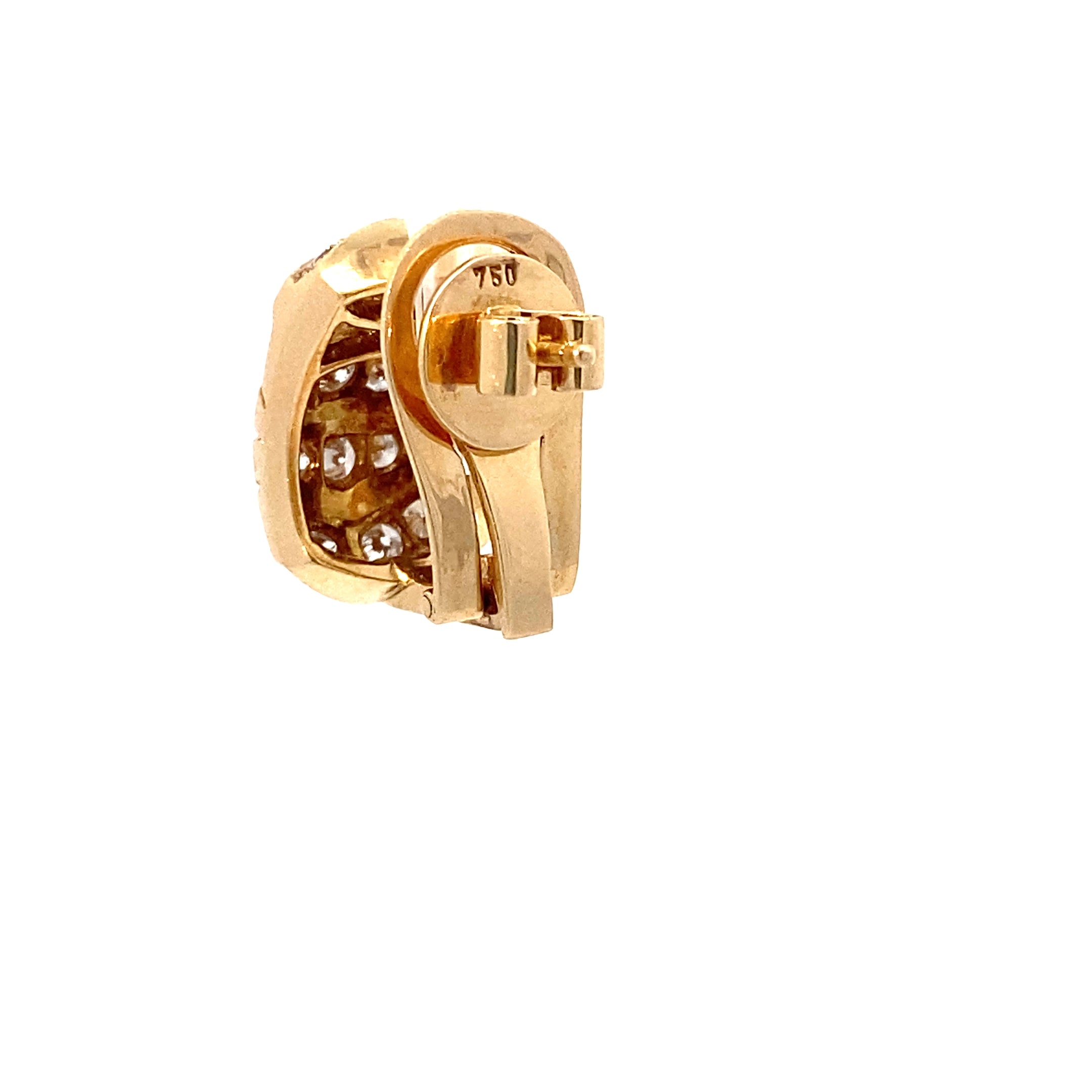 Damen Brillant Gelbgold Ohrringe 750 18kt Schmuck ca. 2,02ct