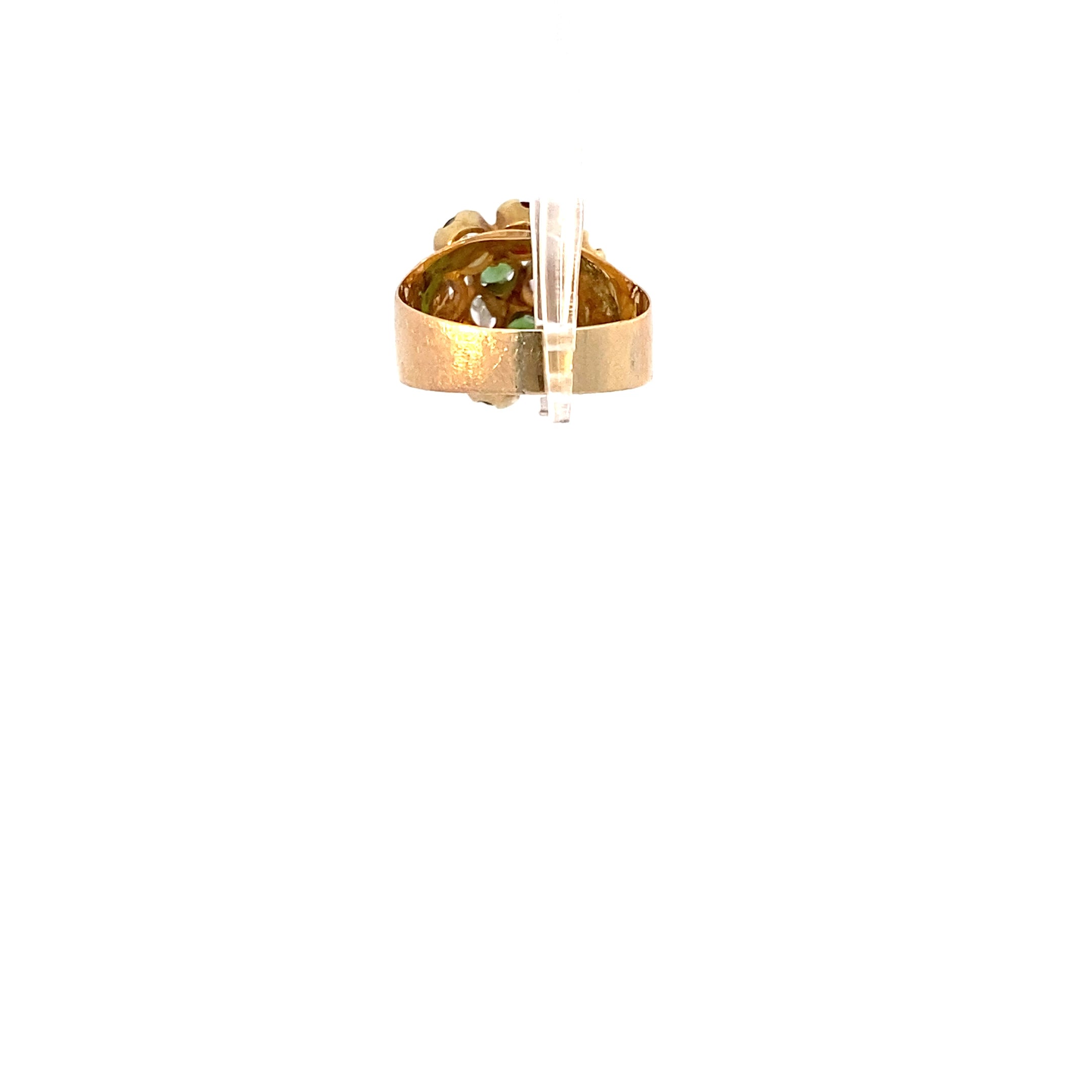 Ring Gelbgold 585/14 Karat mit Farbsteinen