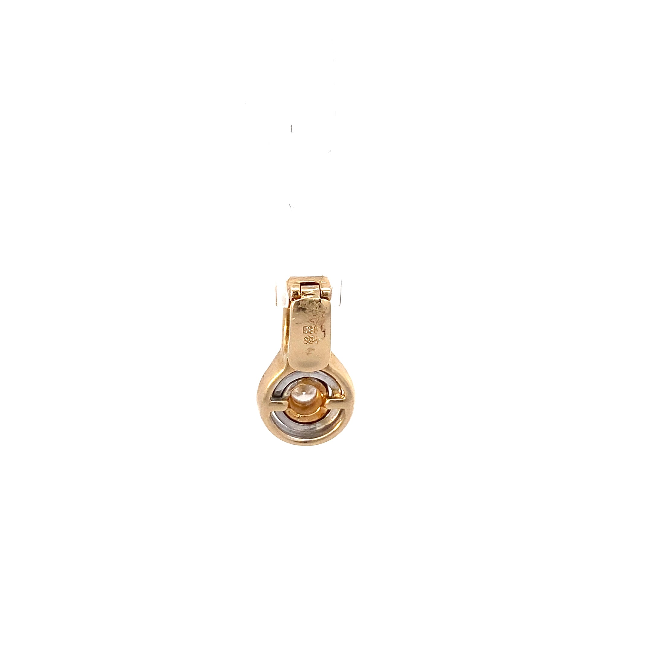 Kettenanhänger Gelbgold Weißgold 585 mit Brillant