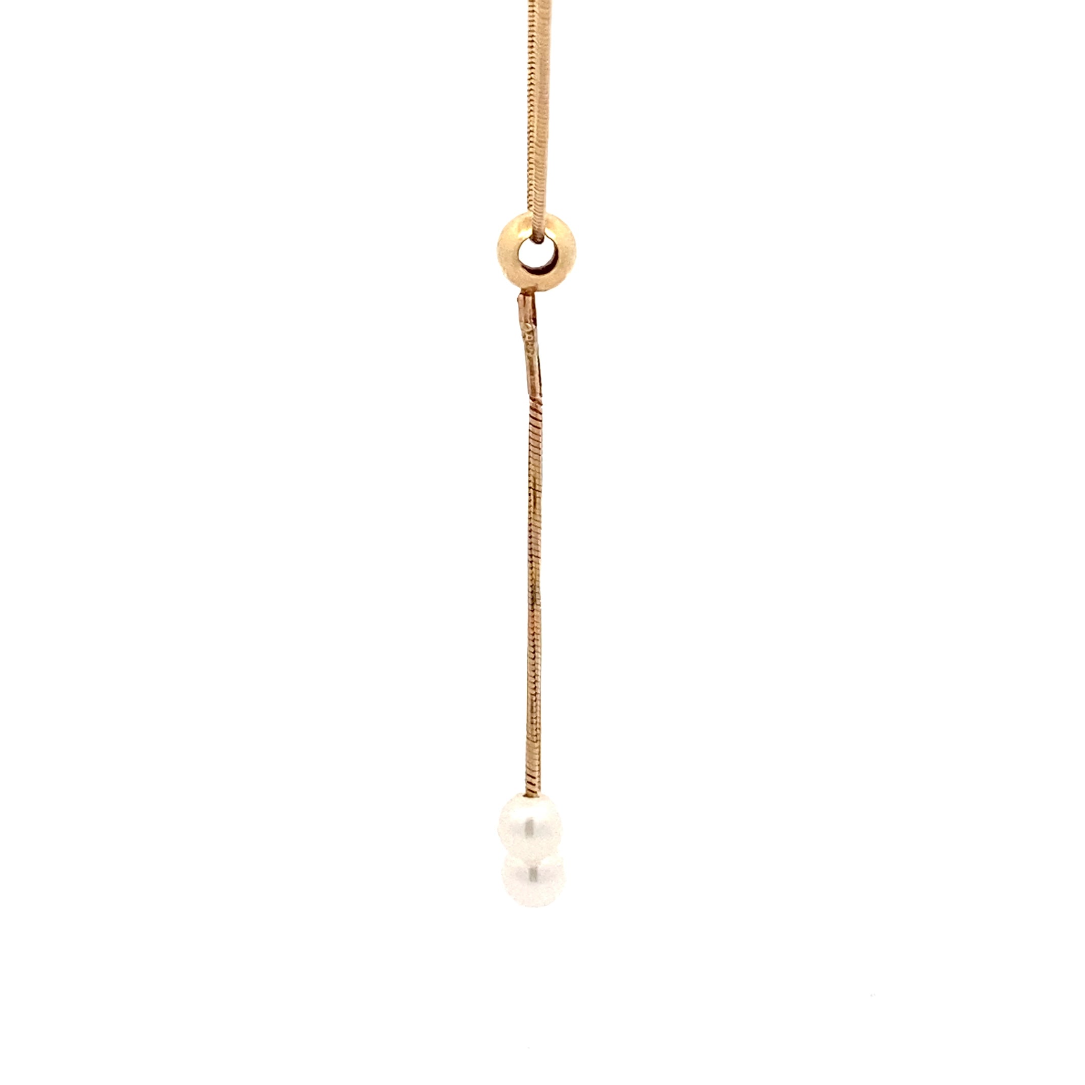 Perlenkette Gelb Gold 585 14 Karat