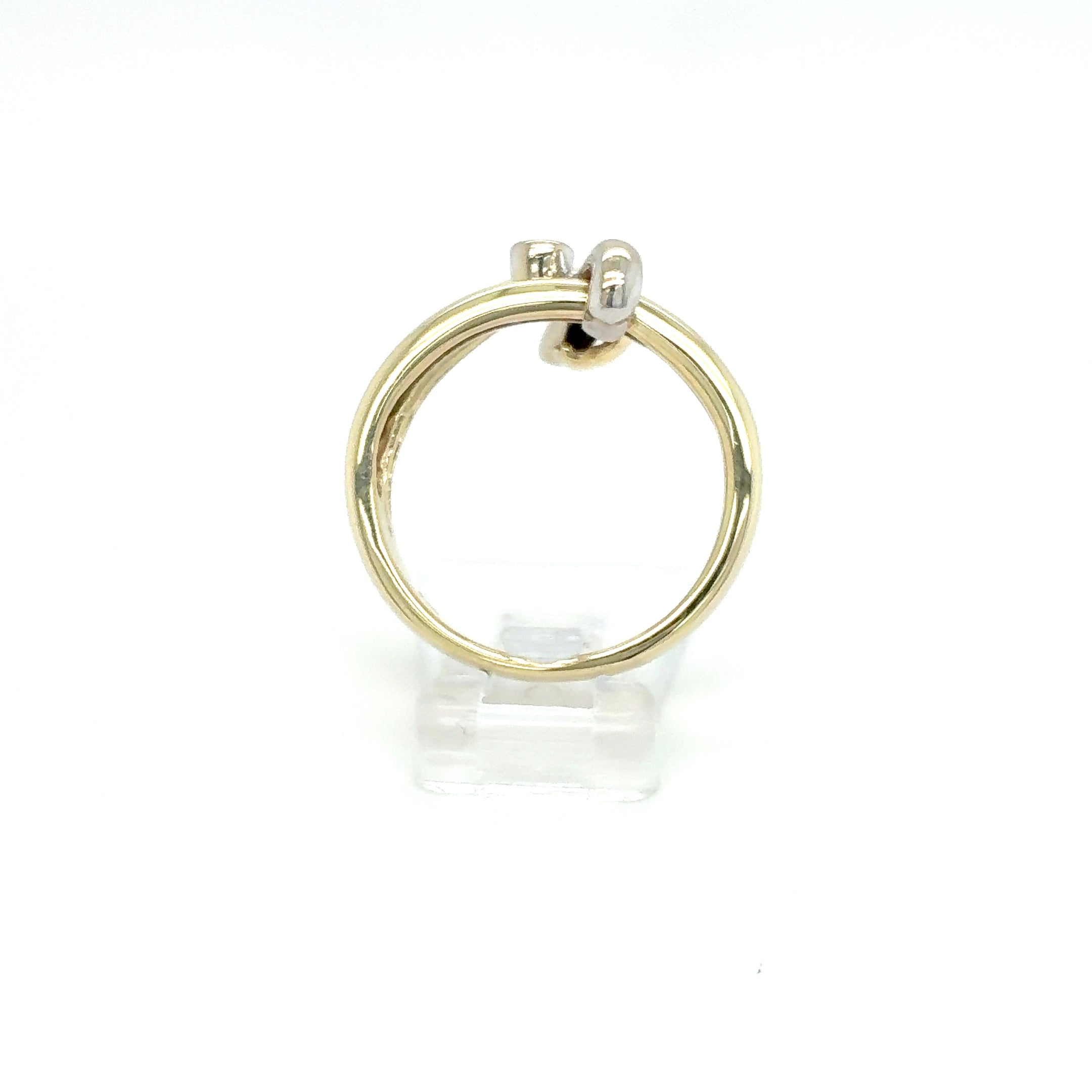Brillant Ring 585 Gelbgold Weißgold 14kt Gr. 55