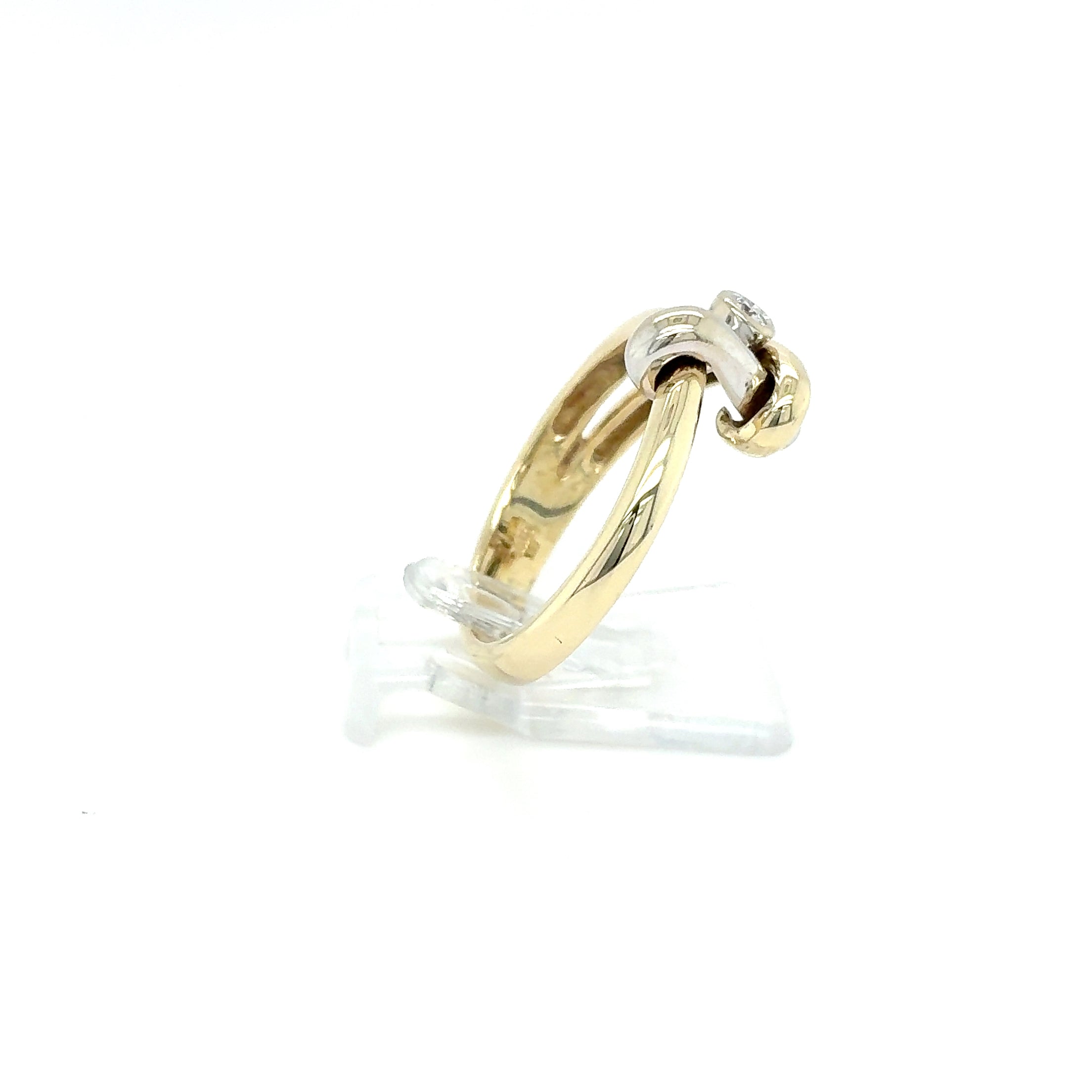 Brillant Ring 585 Gelbgold Weißgold 14kt Gr. 55
