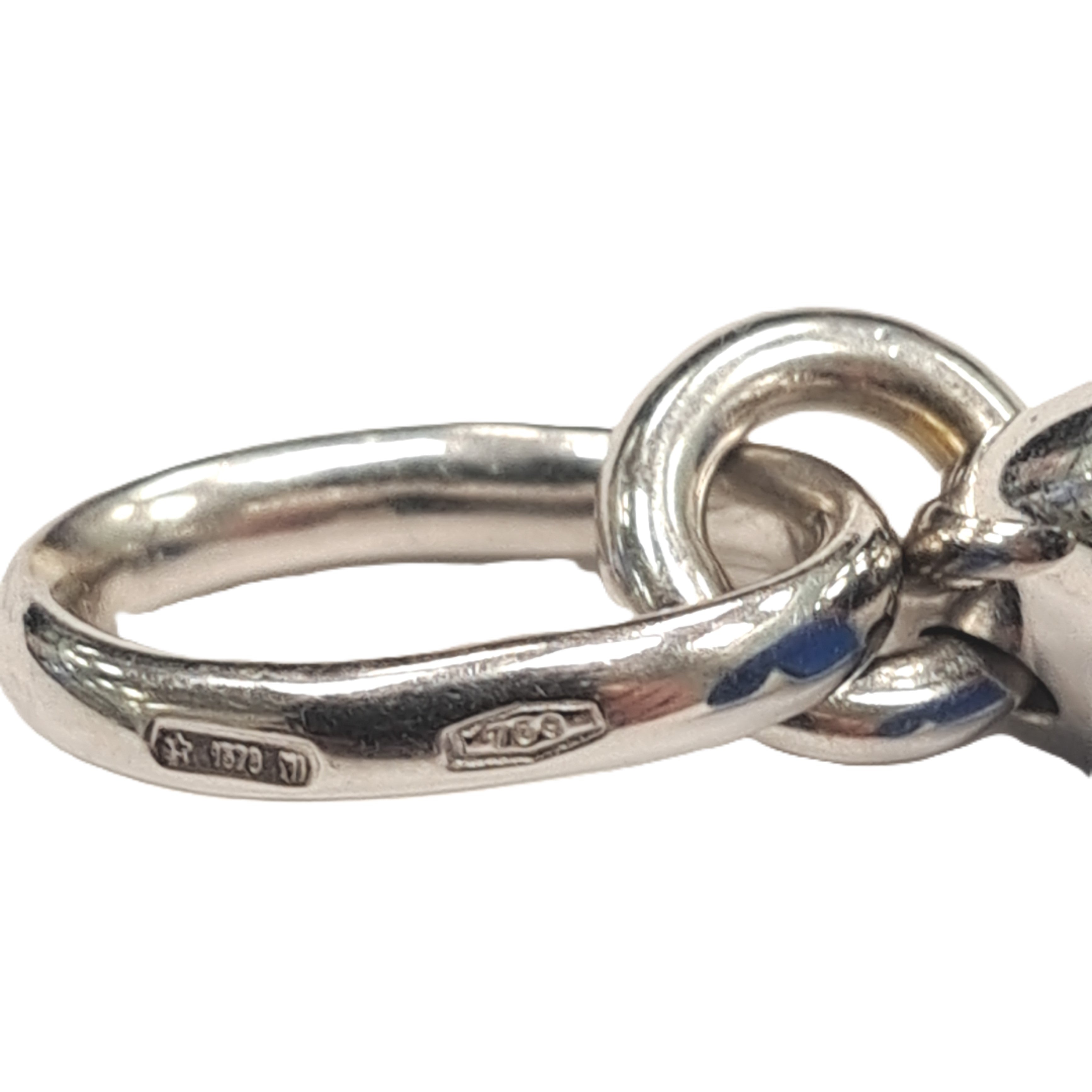 Pomellato Herz Blau Kettenanhänger Weißgold 750 / 18kt