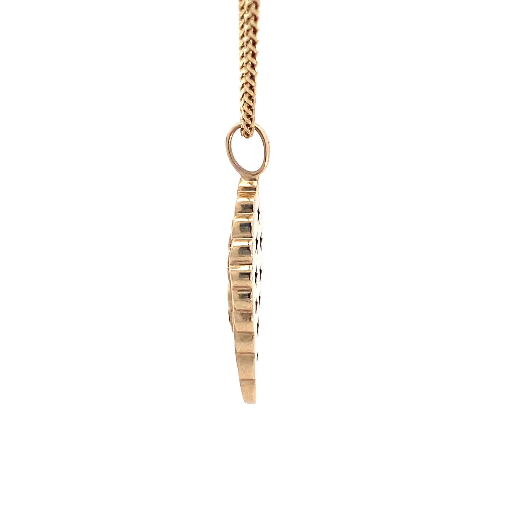 Diamanten Flügel Kette Gelb Gold 585 14 Karat
