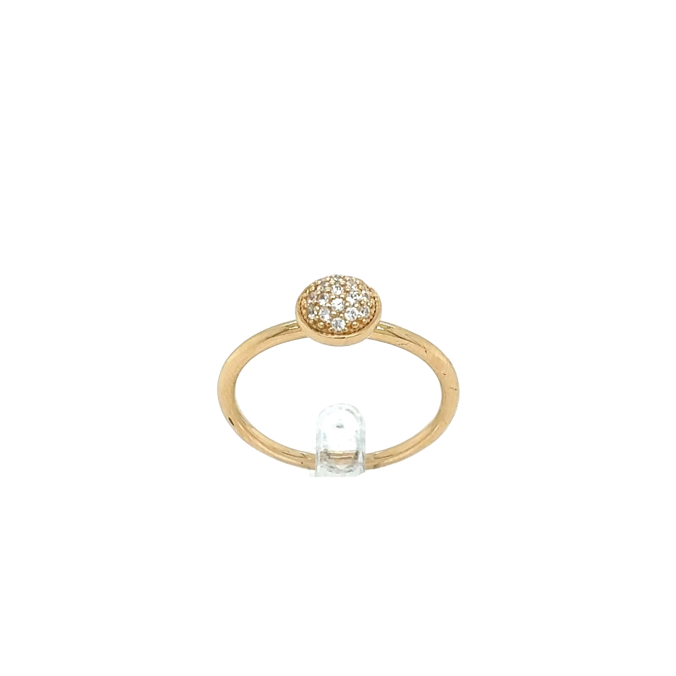 Ring Goldring Zirkonia 585/14 Karat Gelbgold Gr.54