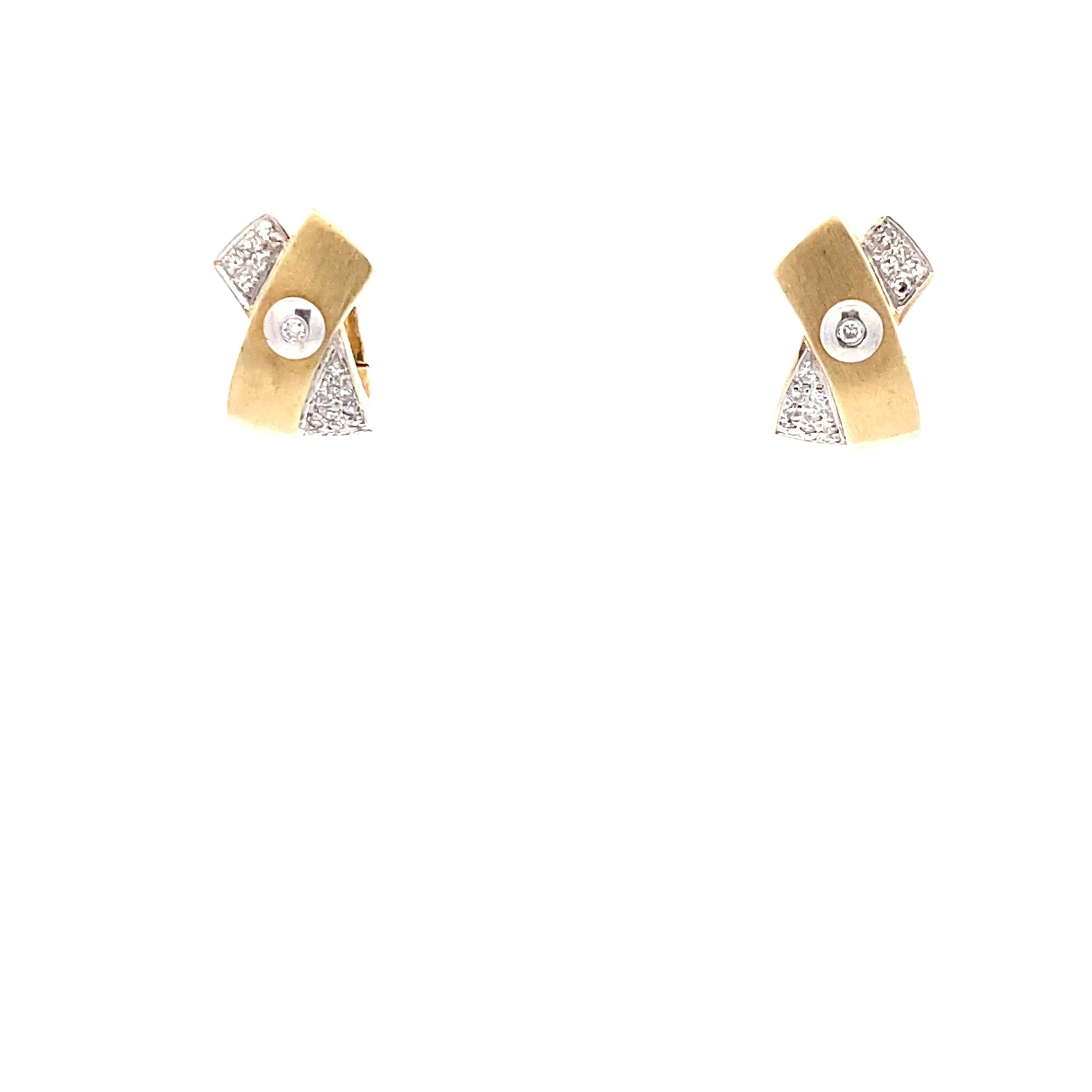 Ohrringe Gelbgold 585 14 Karat Diamant Brillant