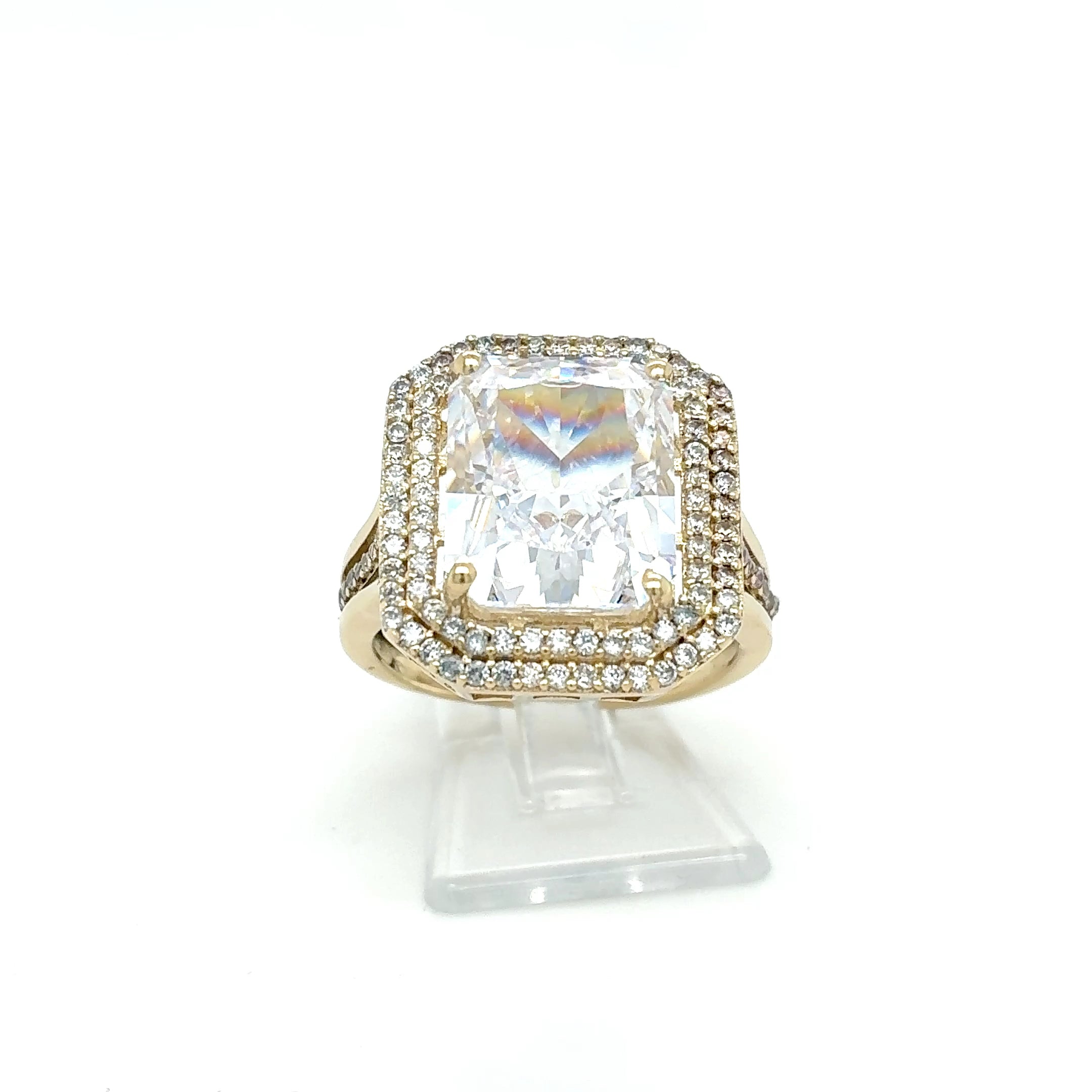Zirkonia Ring 585 Gelbgold 14kt Gr. 55 206014