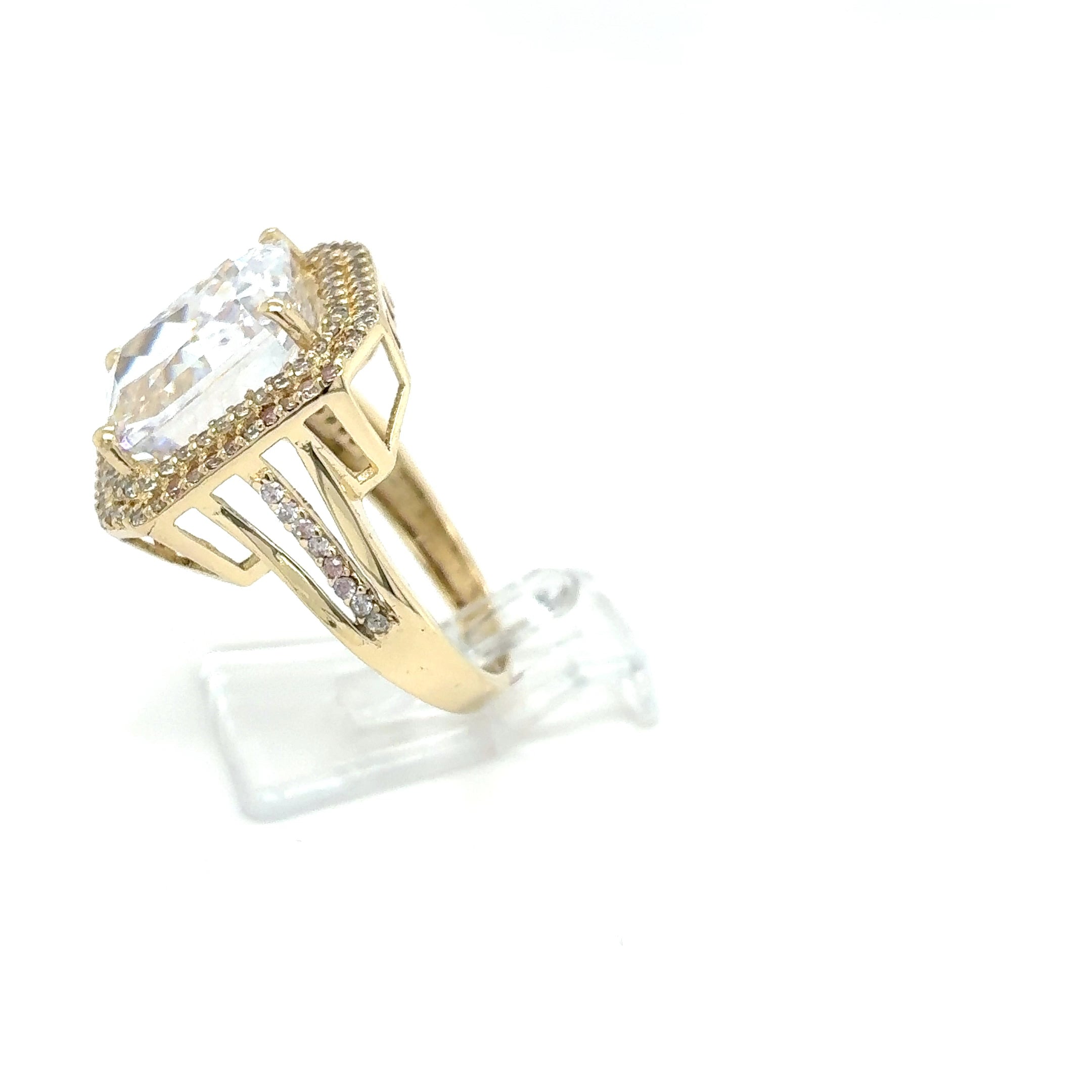 Zirkonia Ring 585 Gelbgold 14kt Gr. 55 206014