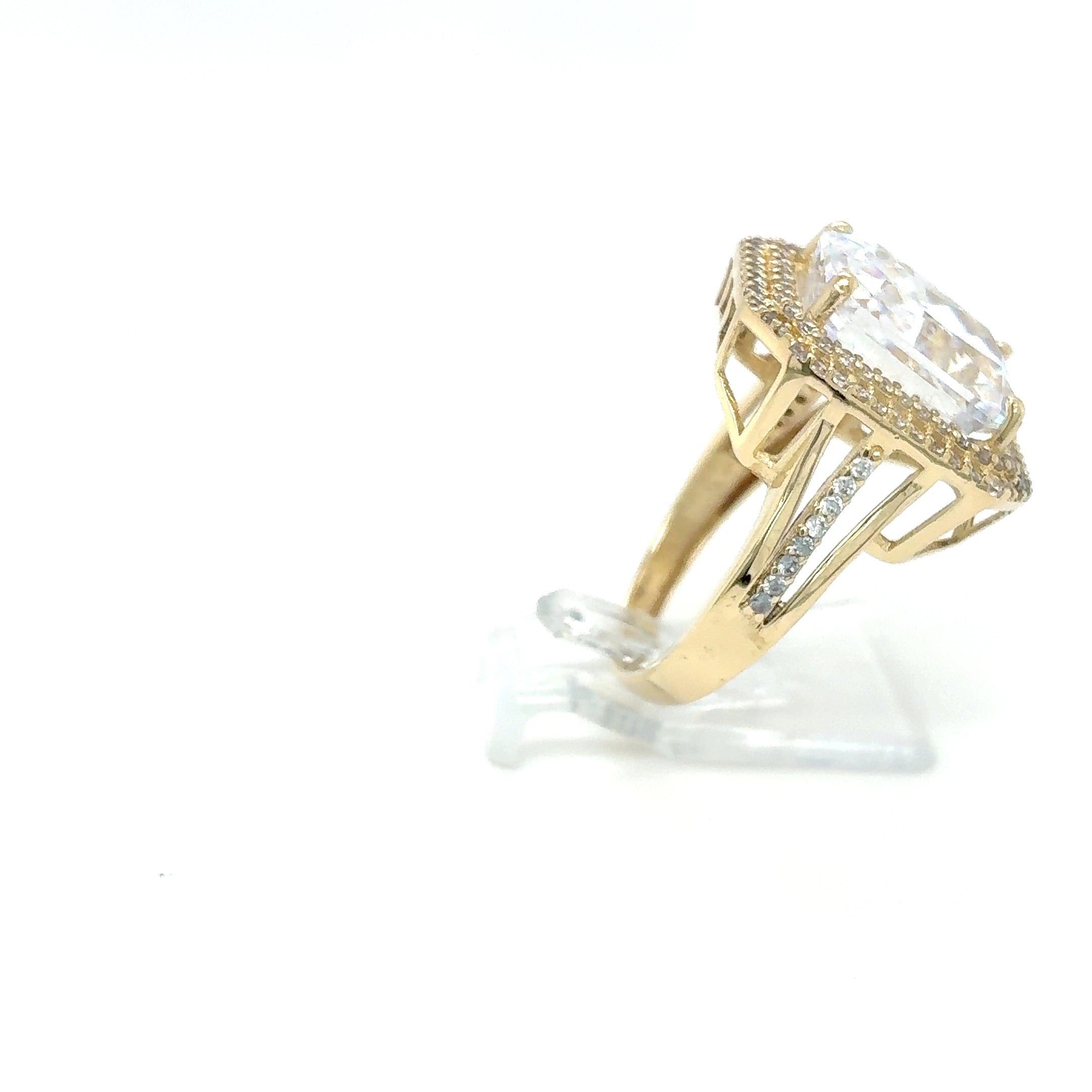 Zirkonia Ring 585 Gelbgold 14kt Gr. 55 206014