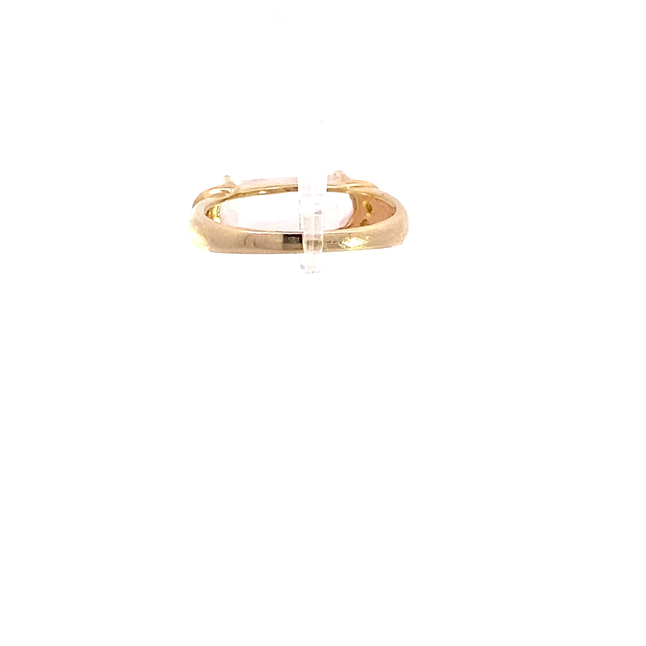 Ring Gelbgold 585 14 Karat Farbstein pastell rosa