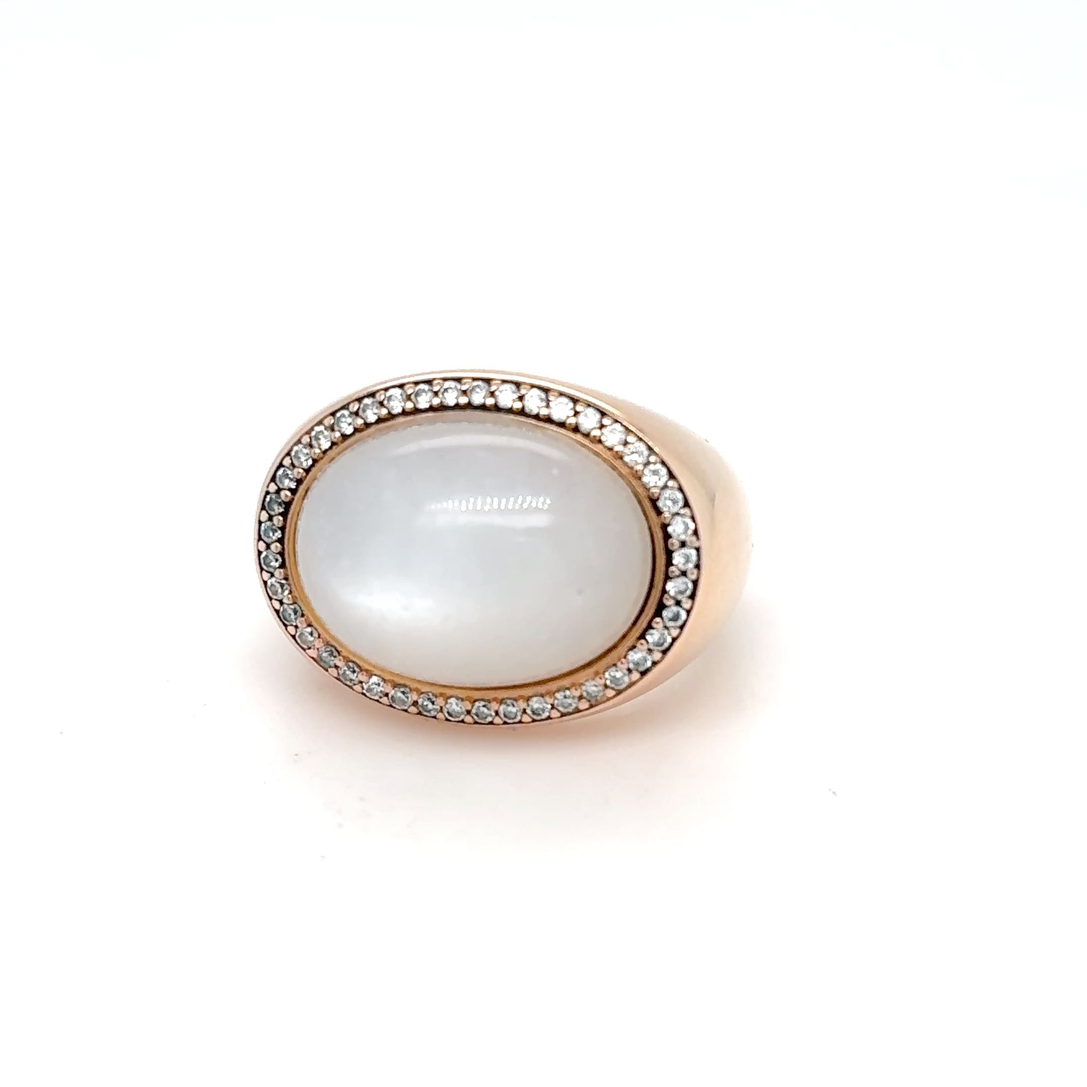 Ring Mondstein 333/8kt Gr.53