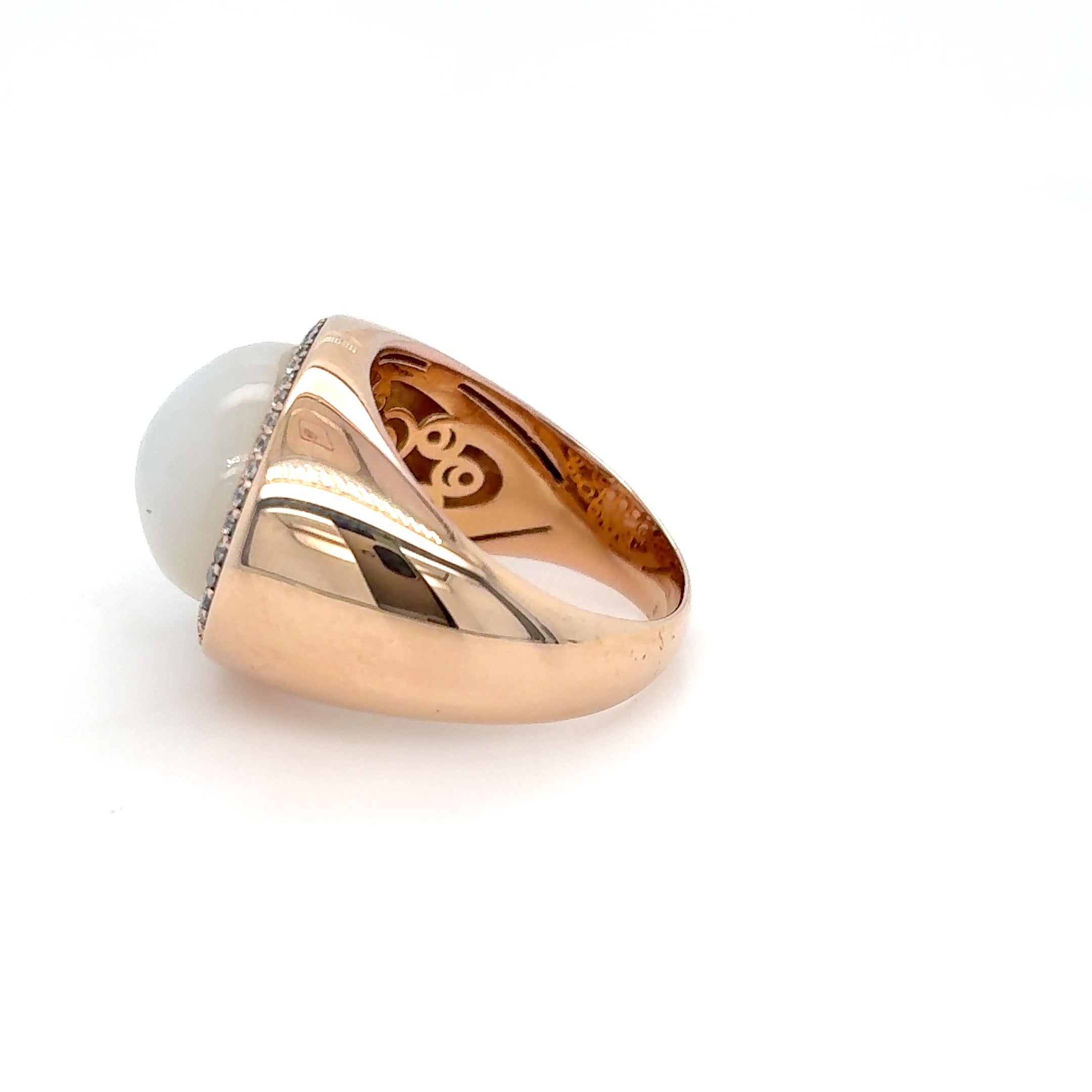 Ring Mondstein 333/8kt Gr.53