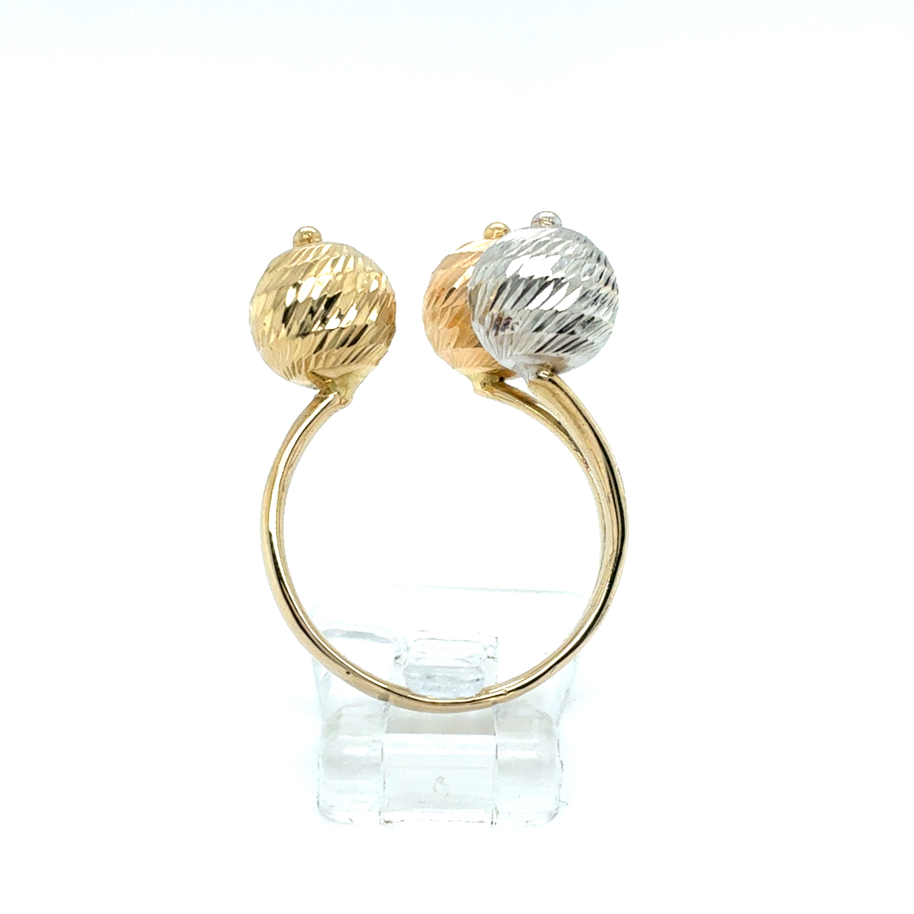 Ring Goldring 750/18 Karat Gelb/Weiß/Rotgold Gr.54
