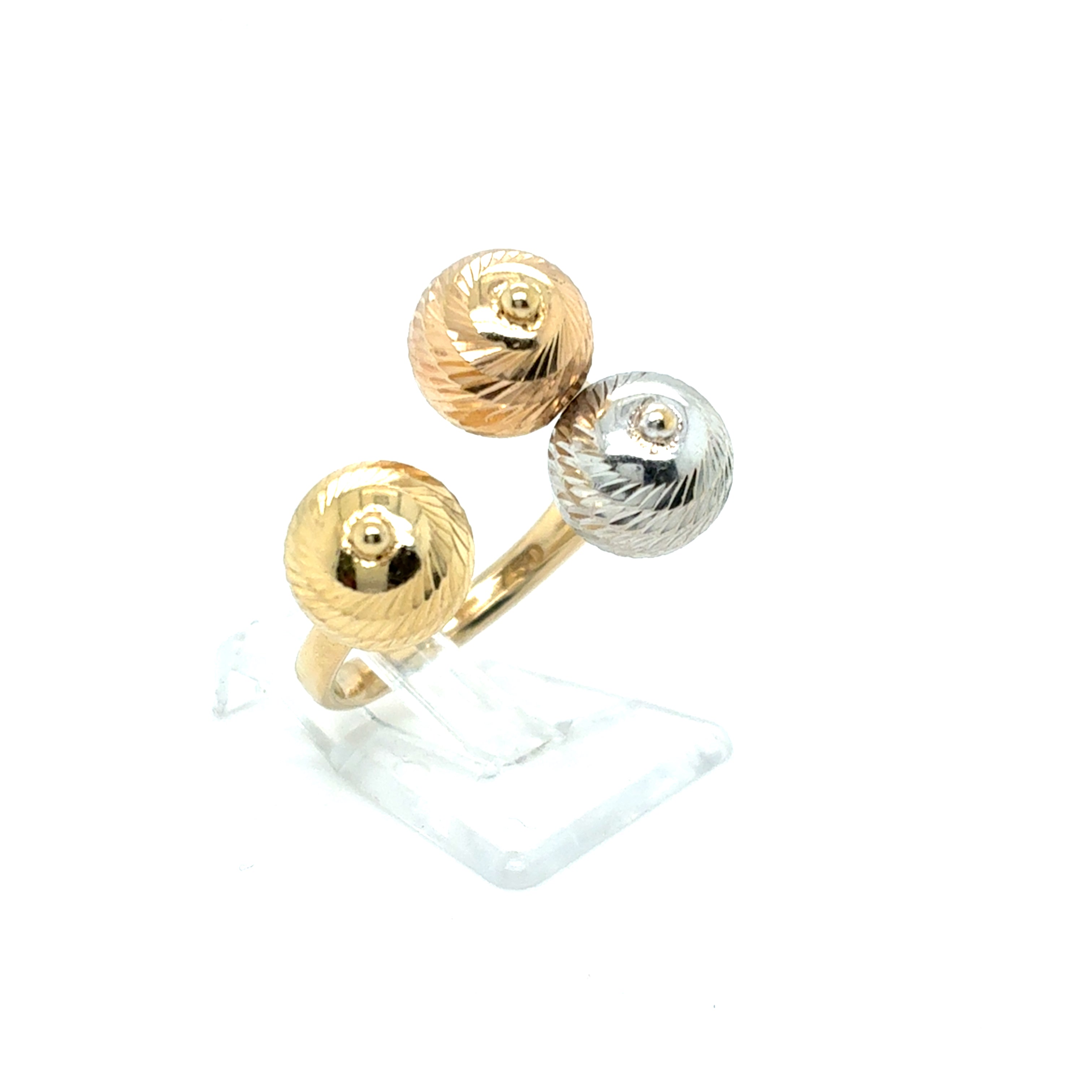 Ring Goldring 750/18 Karat Gelb/Weiß/Rotgold Gr.54