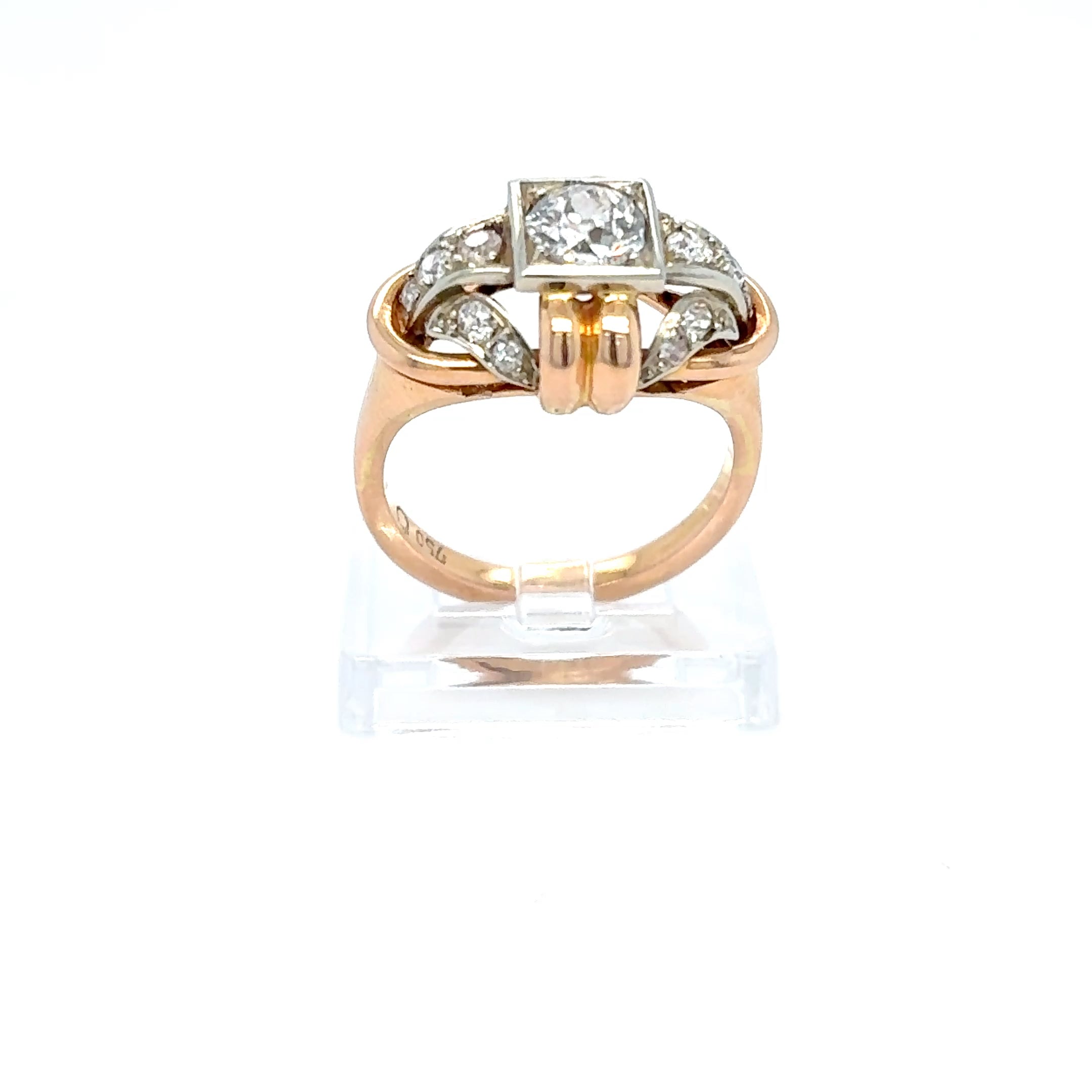Diamantring ca. 0,60 ct Rosegold 750/18kt