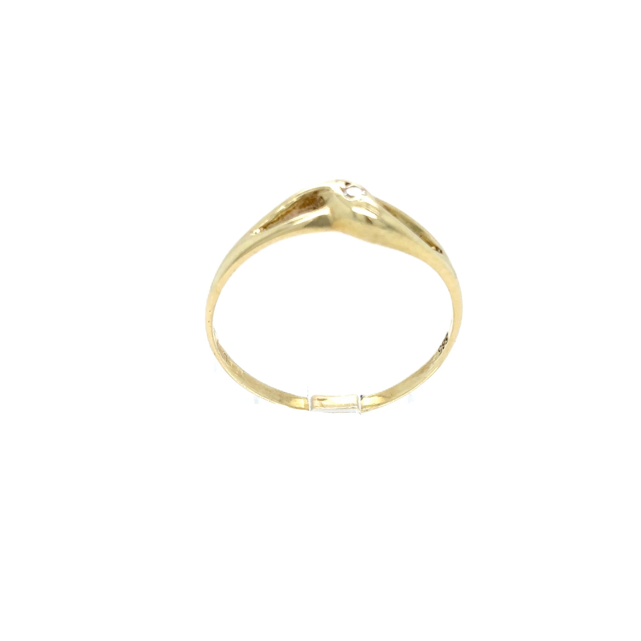 Ring Gelbgold 585/14kt Diamant Gr.53