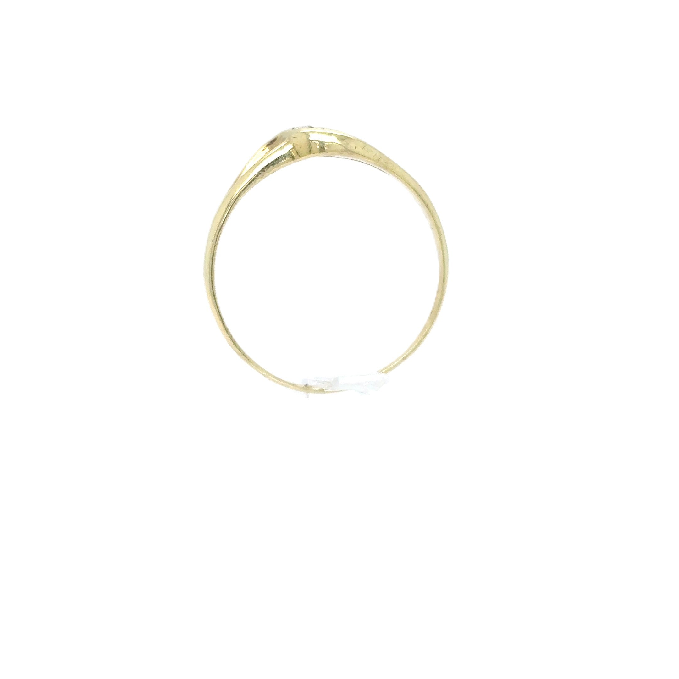 Ring Gelbgold 585/14kt Diamant Gr.53