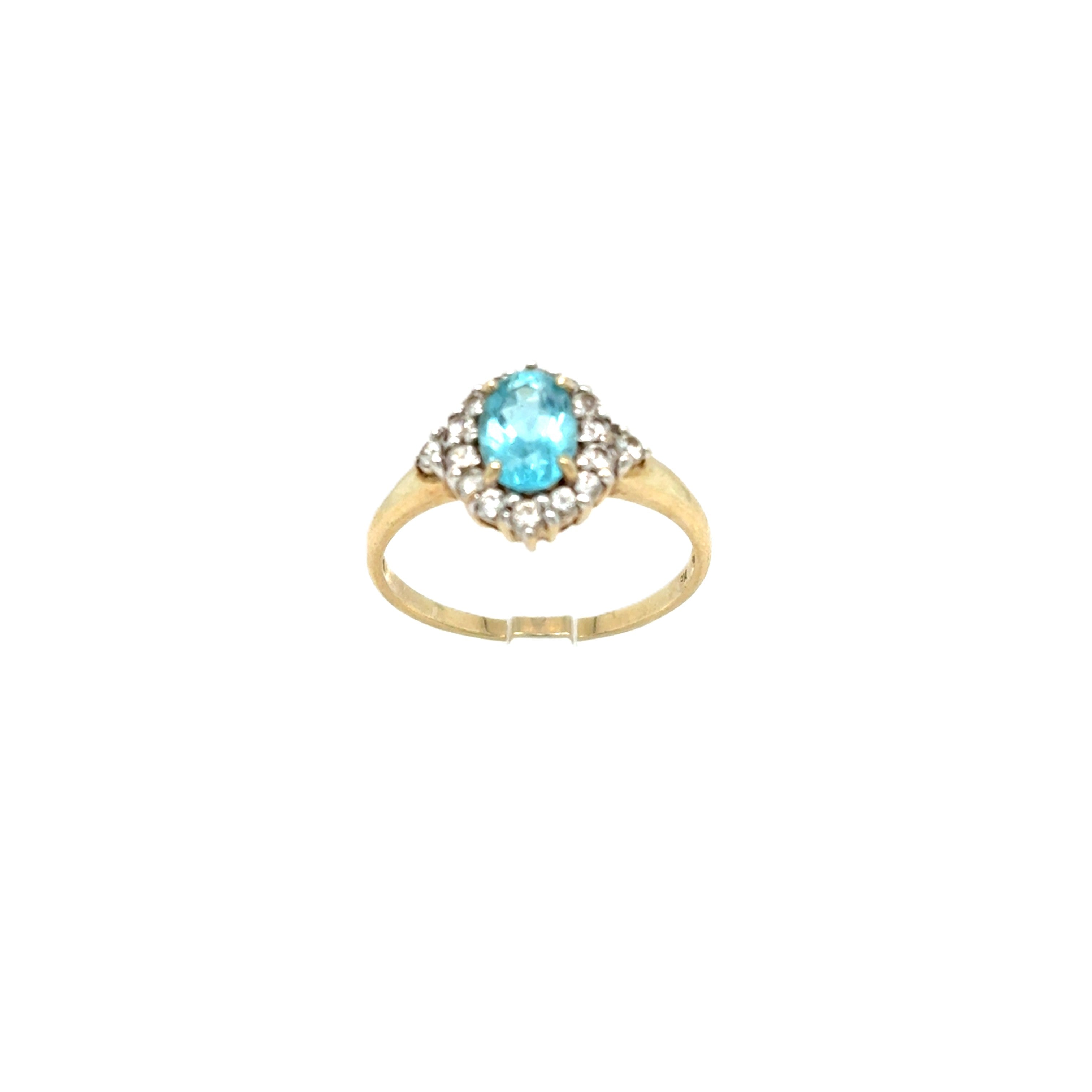 Ring Gelbgold 375/9kt Schmucksteine Gr.54