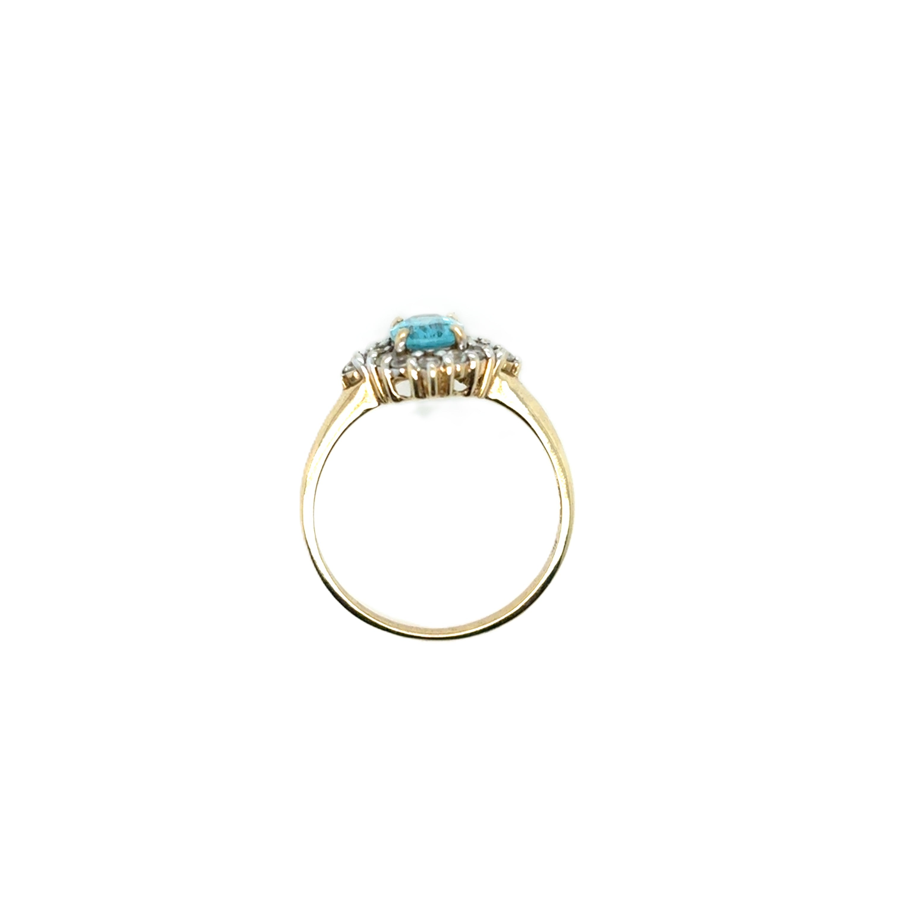 Ring Gelbgold 375/9kt Schmucksteine Gr.54