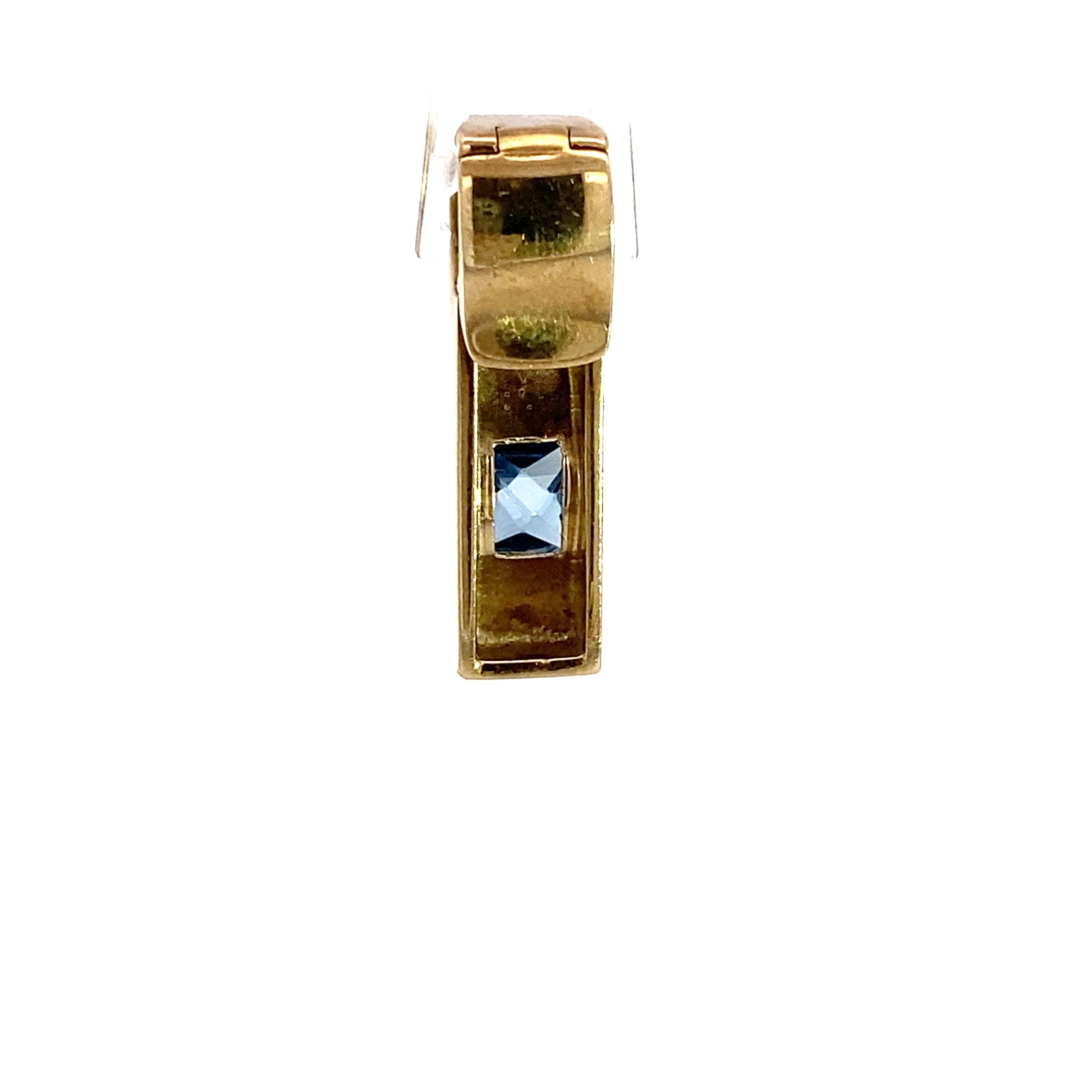 Schmuckanhänger 333 Gelbgold mit hellblauen Stein